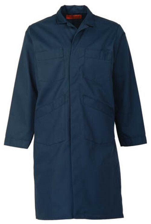 Navy Blue Shop Coat (up To Size 62 In Regular And Tall Length-no Extra Charge)