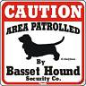 Basset Hound Caution Dog Sign
