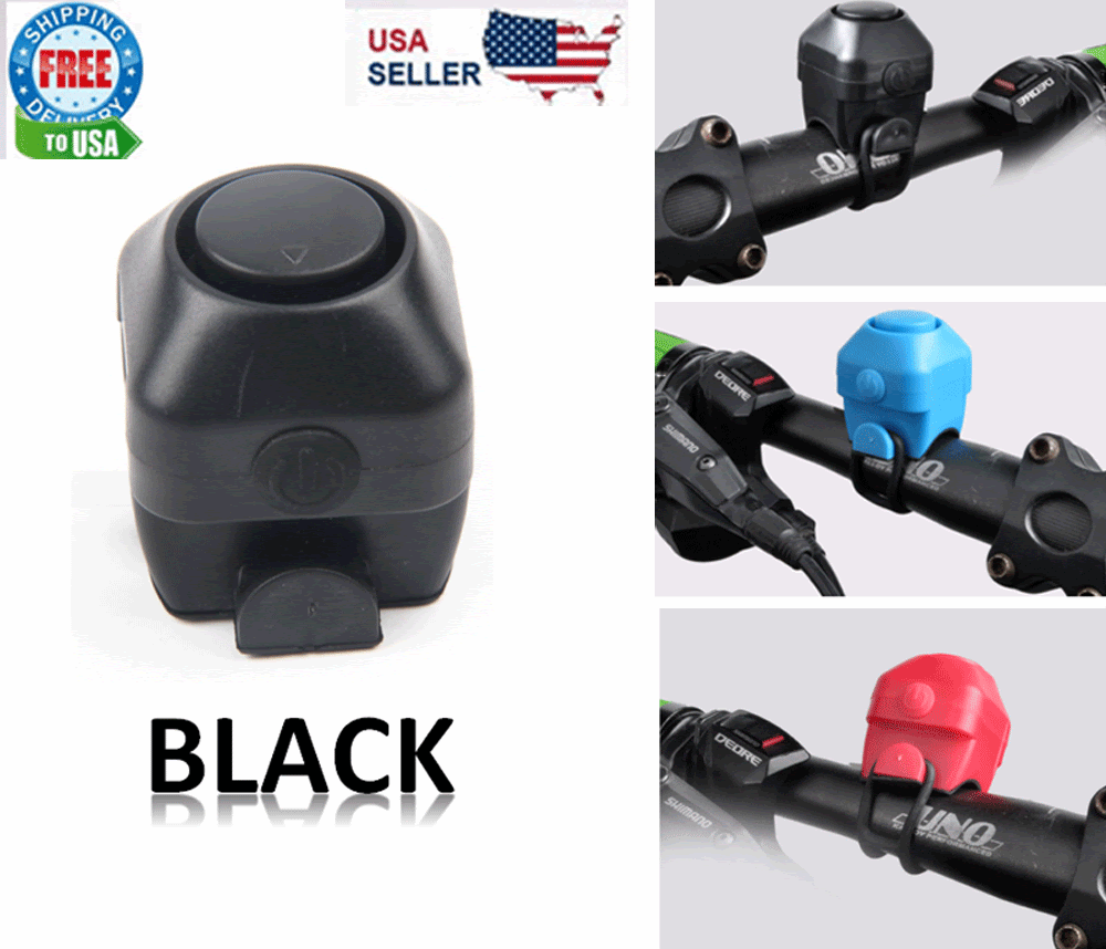 Bike Bicycle Bell Horn Cycling Electronic Loud Handle Bar Ring Battery Alarm