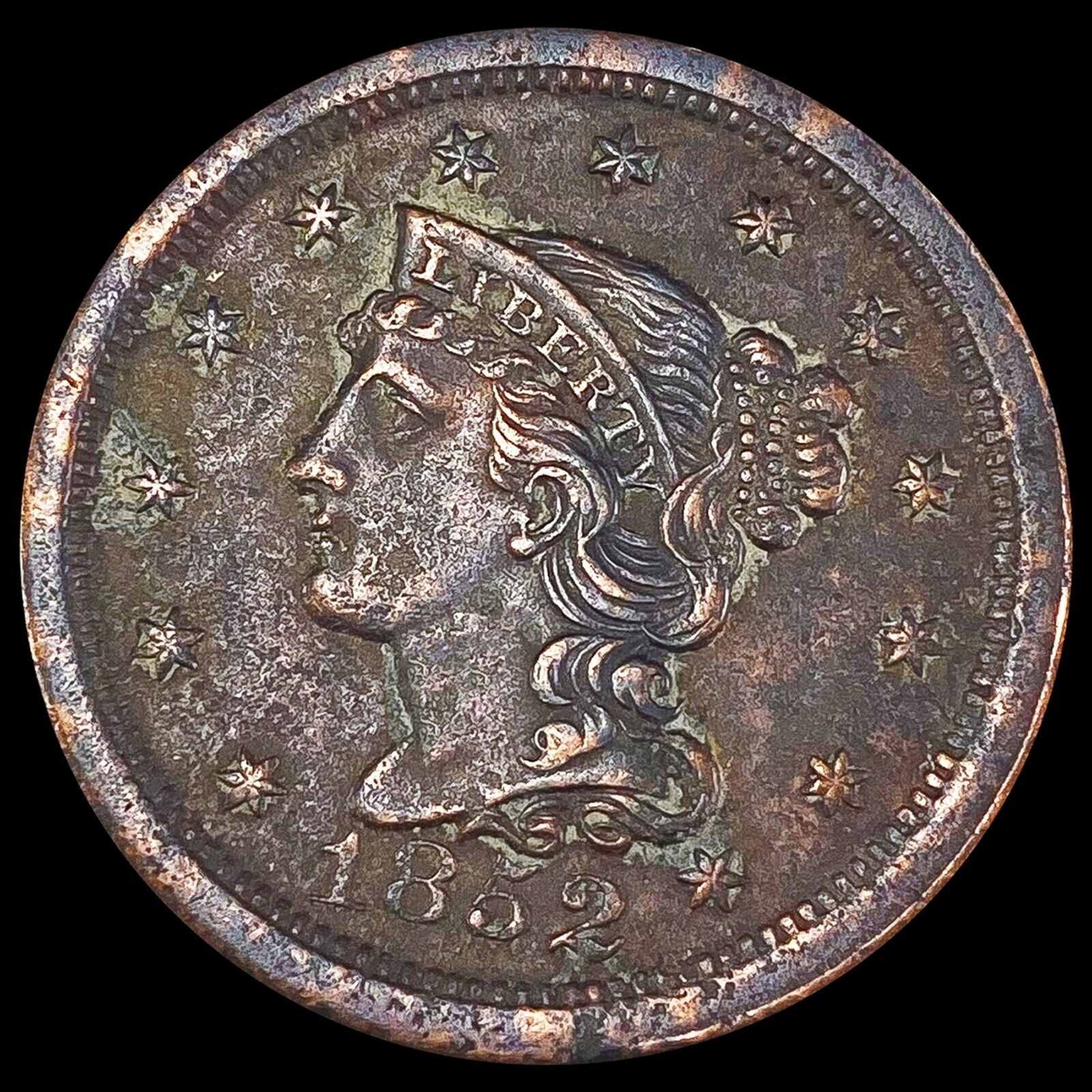 1852 Large Cent Closely Uncirculated