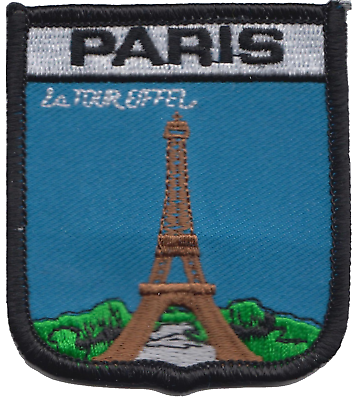 France Paris Eiffel Tower La Tour Eiffel Embroidered Patch