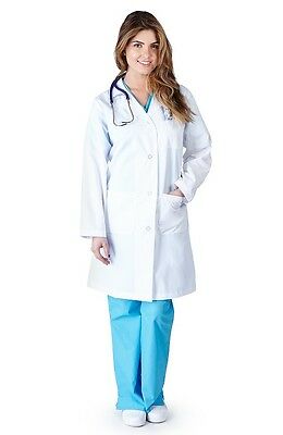 Natural Uniforms Medical White Unisex Long Lab Coat  For Men And Women 1516