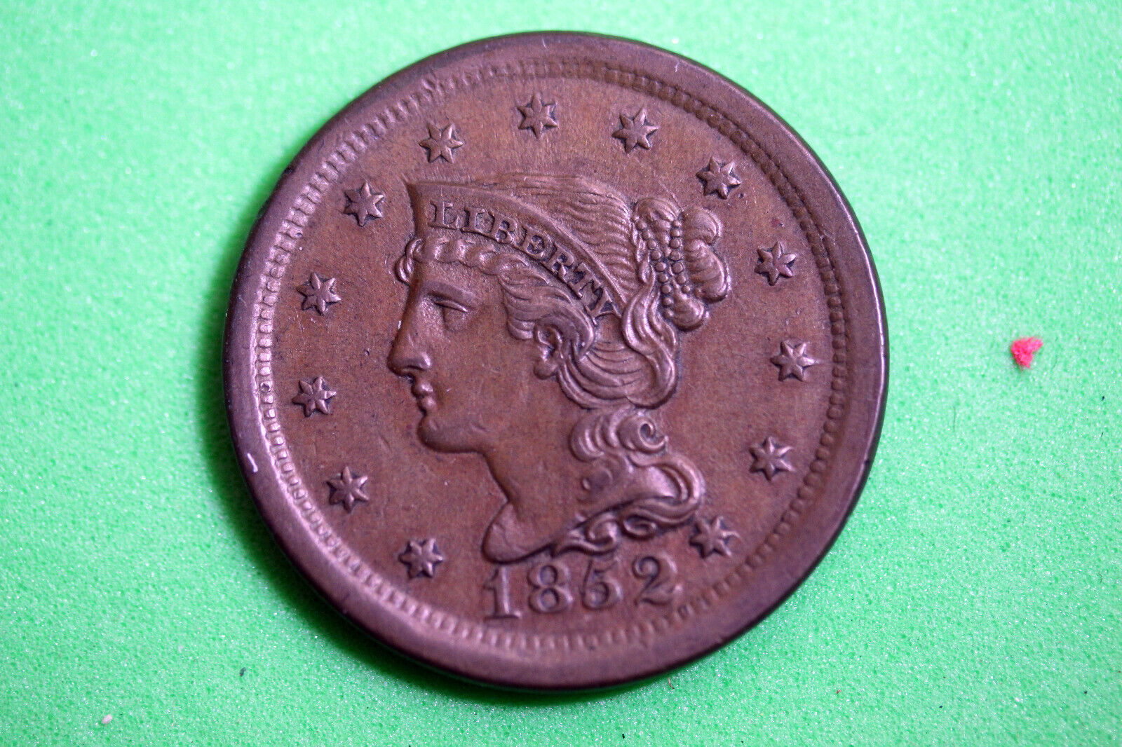 Estate Find 1852 Braided Hair Large Cent #m15472