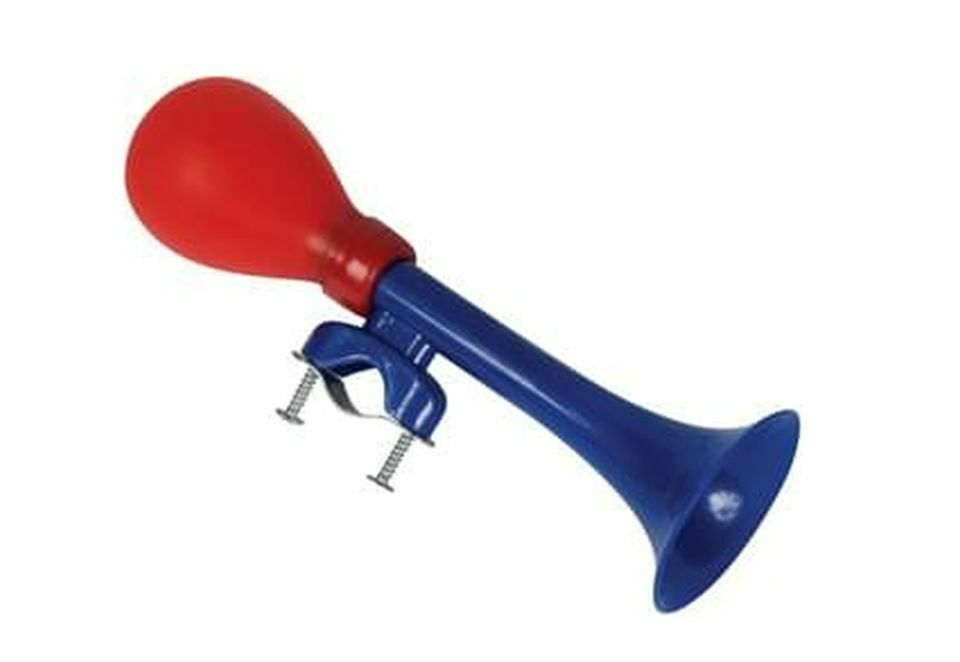Bicycle Bike Air Horn Clown Sound Hooter Bell Classic Rubber Squeeze Bulb Blue