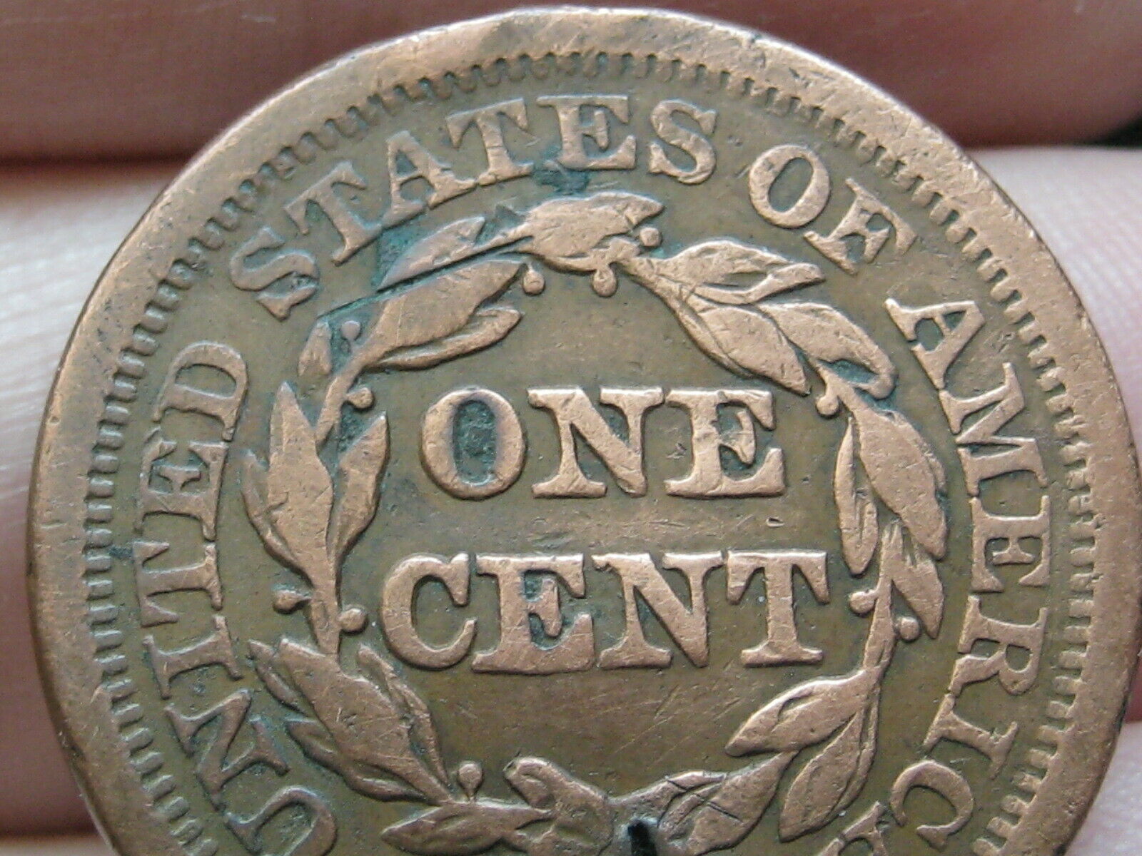 1851 Braided Hair Large Cent Penny- Vf Details