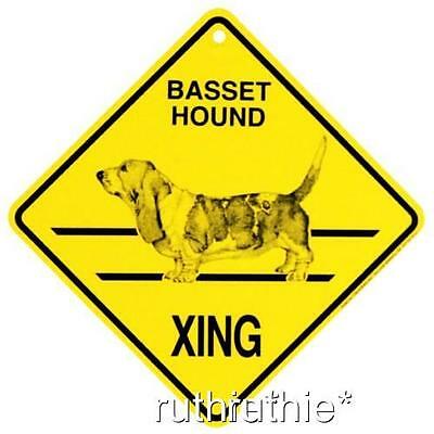 Basset Hound Dog Crossing Xing Sign New Made In Usa
