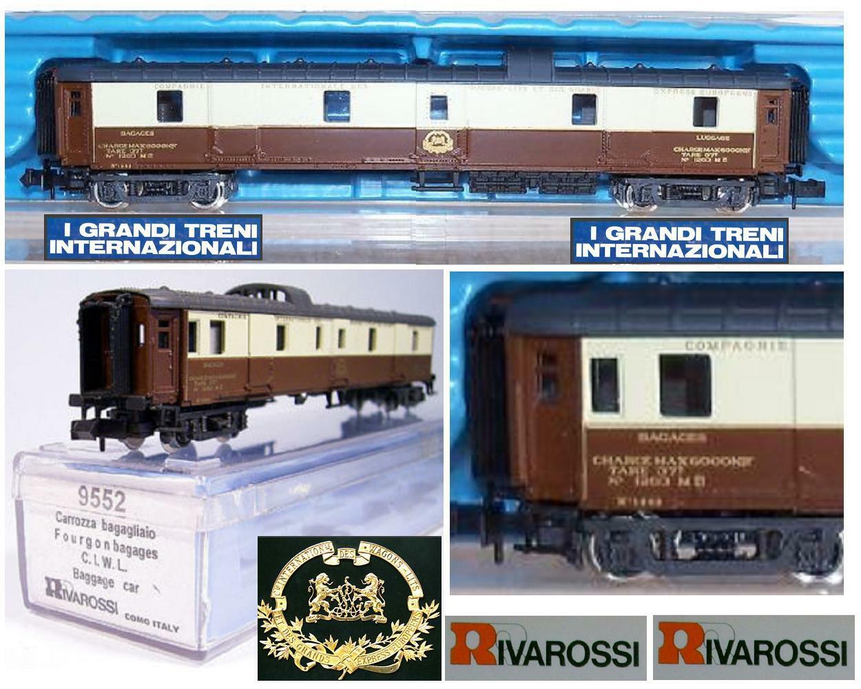 Rivarossi 9552 Railway Carriage Luggage Shower Car Sncf Ciwl Orient Express Box