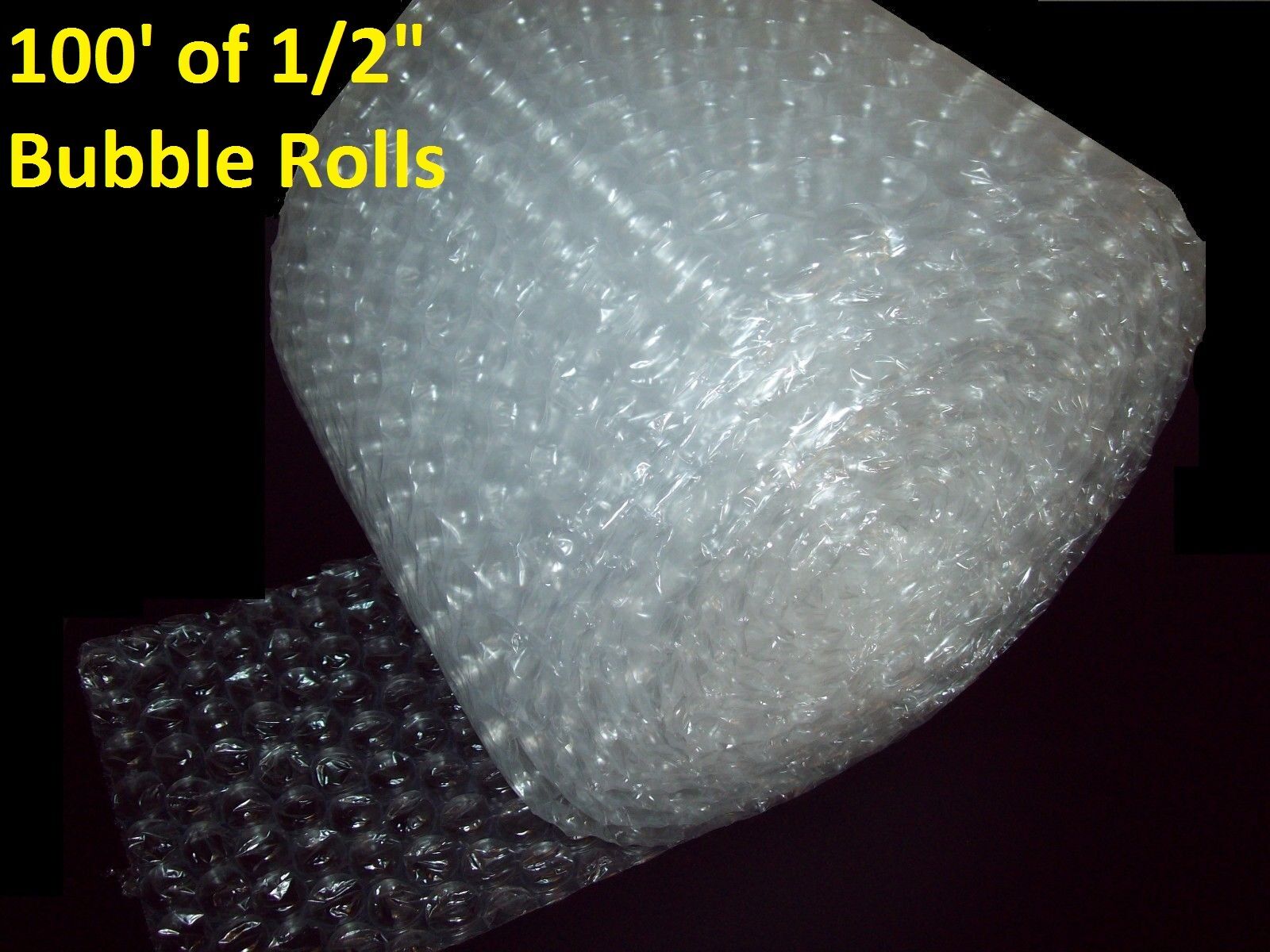 100 Feet Of Bubble Wrap® 12" Wide! 1/2" Large Bubbles! Perforated Every 12" Big