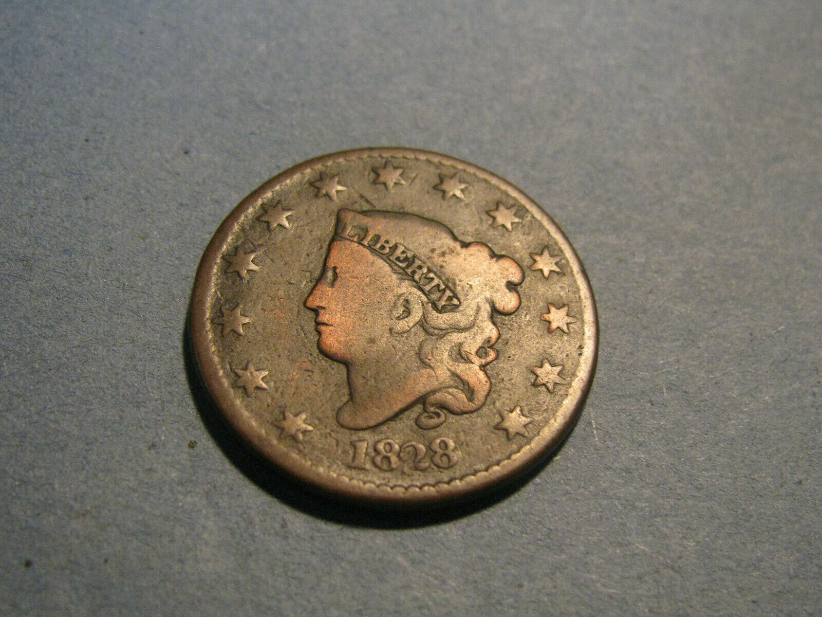 1828 Matron Head Large Cent (clear Date & Details) Good - Vg