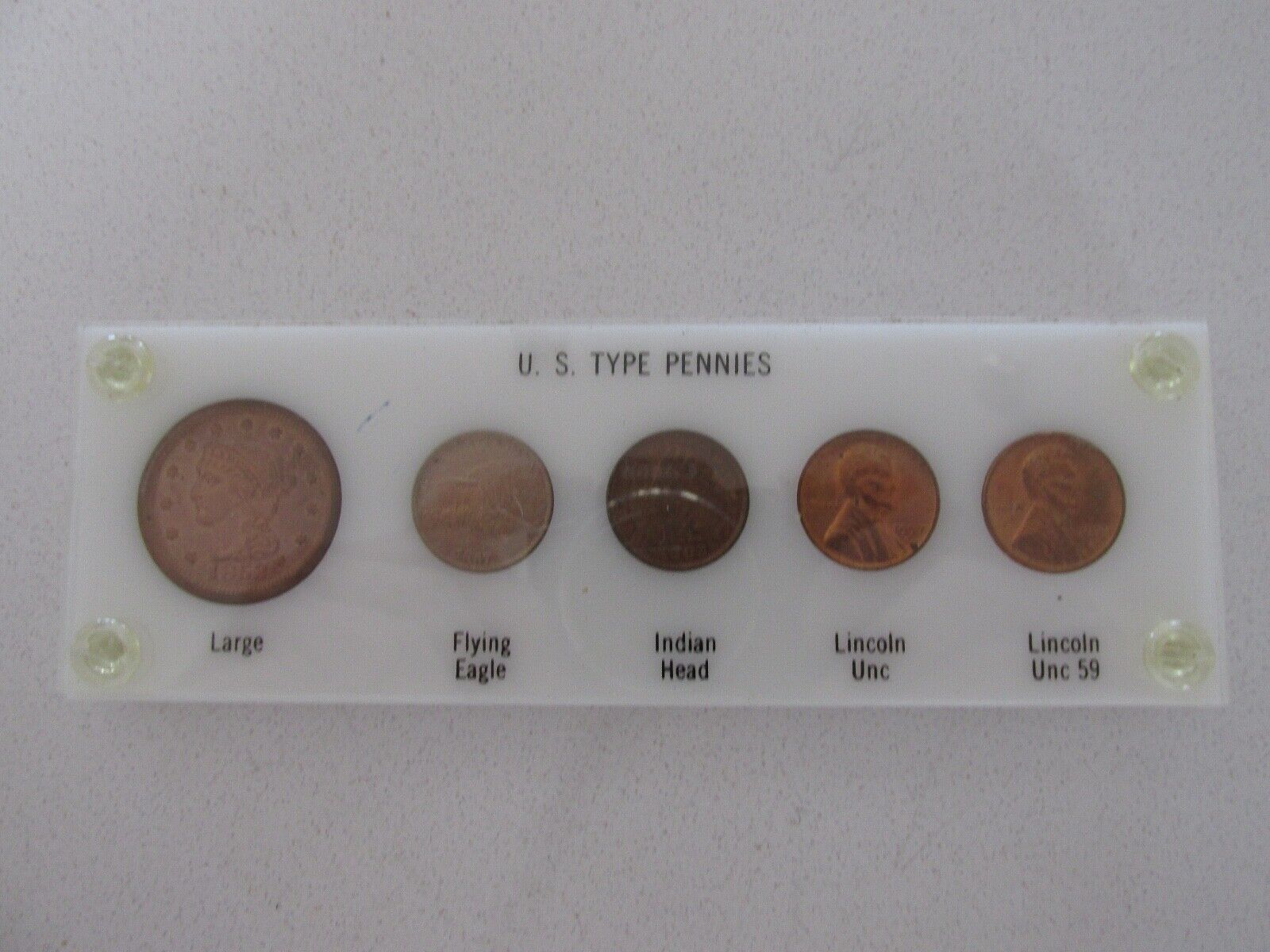 U.s. Type Pennies Set Bu Condition In Capitol Holder