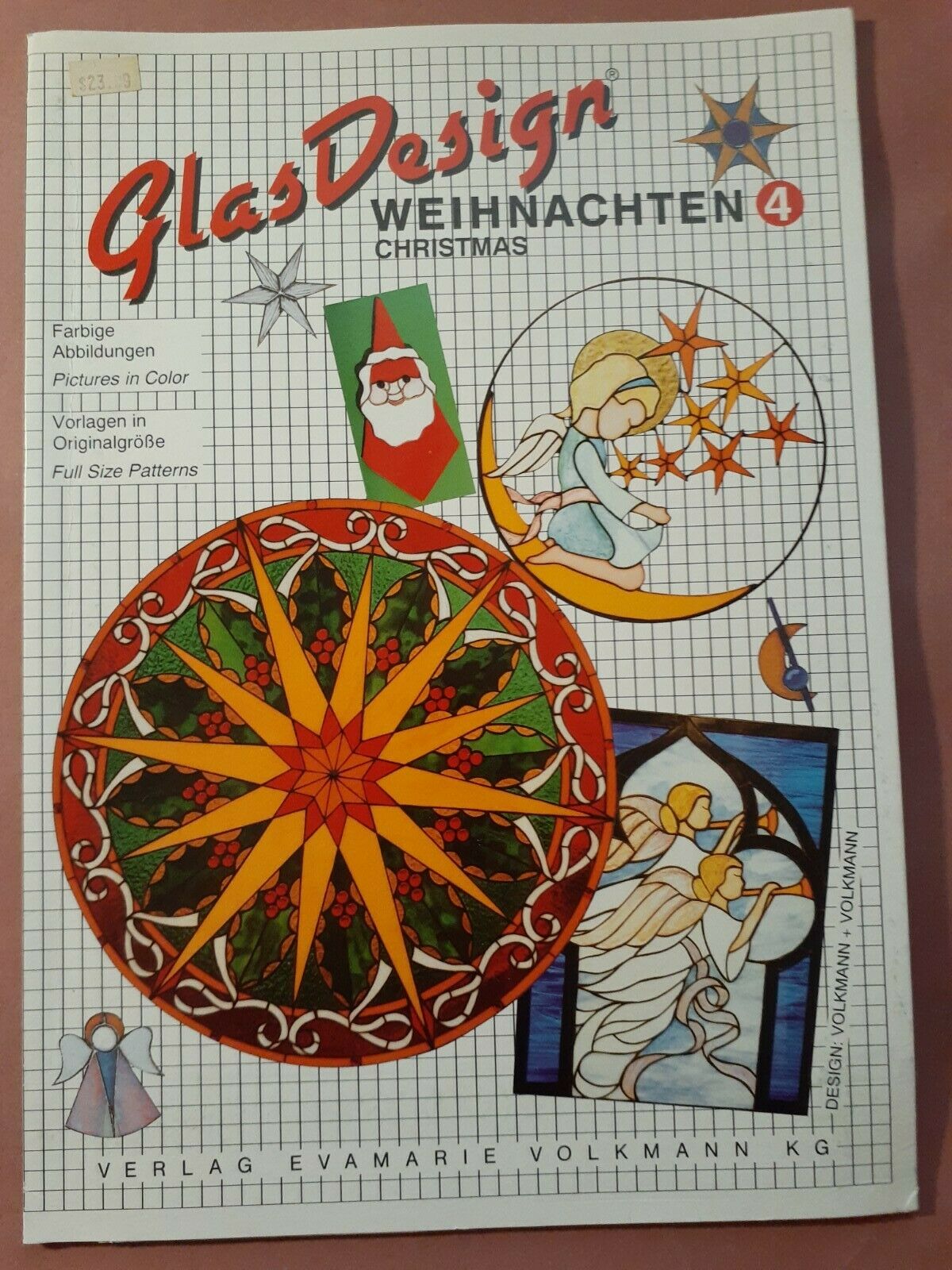 Volkmann Weihnachten Christmas 4 - Stained Glass Pattern
