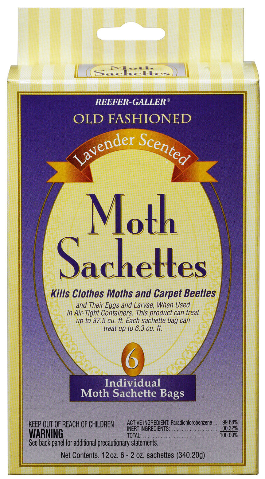 Reefer-galler Old Fashioned Lavender Scented Moth 2oz Sachette Bags - 6 Count