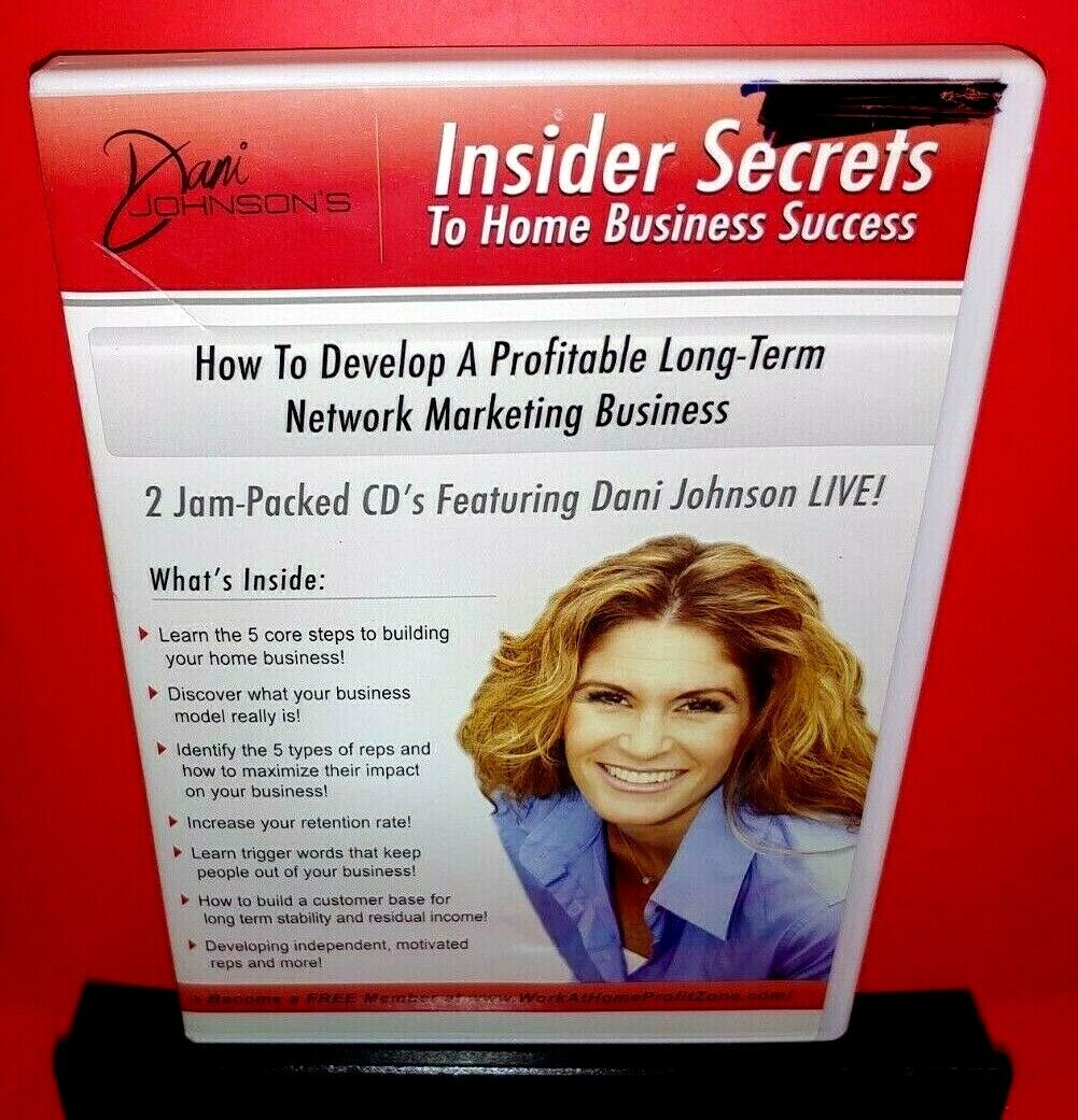 Dani Johnson's Insider Secrets To Home Business Success 2-disc Cd B601