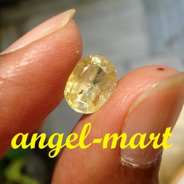 Cert 3.54 Ct Natural Chrysoberyl Transparent Yellow Sri Lanka Delightful Gem