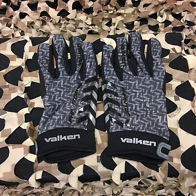 New Valken Phantom Agility Paintball Full-finger Gloves - Grey/black - Xxl