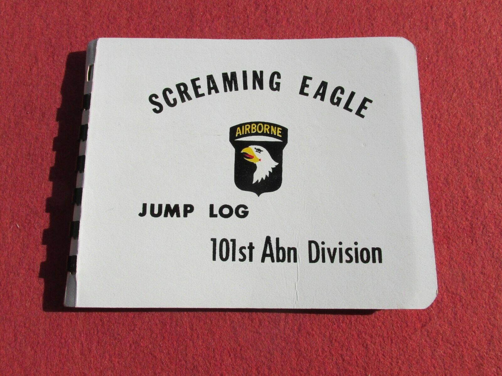 Us Army Military 101st Airborne Screaming Eagle Jump Log Book Master Wings